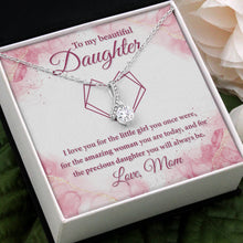 Load image into Gallery viewer, To My Daughter Love Mom, To Our Daughter Necklace, Daughter Gift, Pendant Necklace Daughter Gift
