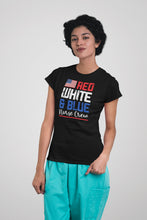 Load image into Gallery viewer, Red White Blue Nurse Crew Shirt, 4th Of July Nurse Shirt, All American Nurse Shirt, Nurse Patriotic Shirt

