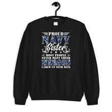 Load image into Gallery viewer, Proud Navy Sister Shirt, Gift For Sailor Sister, Navy Sister Graduation Shirt, Navy Sister Gift

