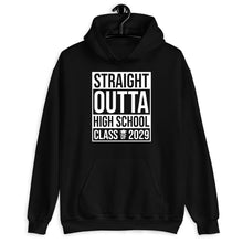 Load image into Gallery viewer, Straight Outta High School Class Of 2029 Shirt, High School Student Shirt, Senior 2029 Shirt
