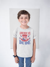 Load image into Gallery viewer, American Dude Toddler Shirt, 4th Of July Shirt For Kids, 4th Of July Shirt, Memorial Day Shirt
