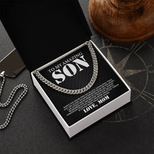 Load image into Gallery viewer, To My Amazing Son Love Necklace, Son Cuban Chain Necklace, Mother To Son Gifts, For Son From Mother
