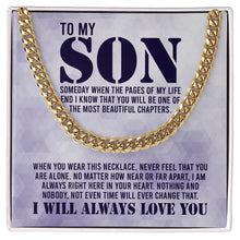 Load image into Gallery viewer, To My Son I Will Always Love You Necklace, Necklace For Son, Son Necklace Gifts, Love From Mom To Son
