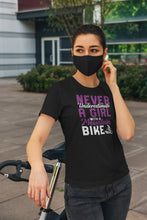 Load image into Gallery viewer, Never Underestimate A Girl With A Mountain Bike Shirt, Mountain Biker Shirt, Girl Biker Shirt, Biking Shirt
