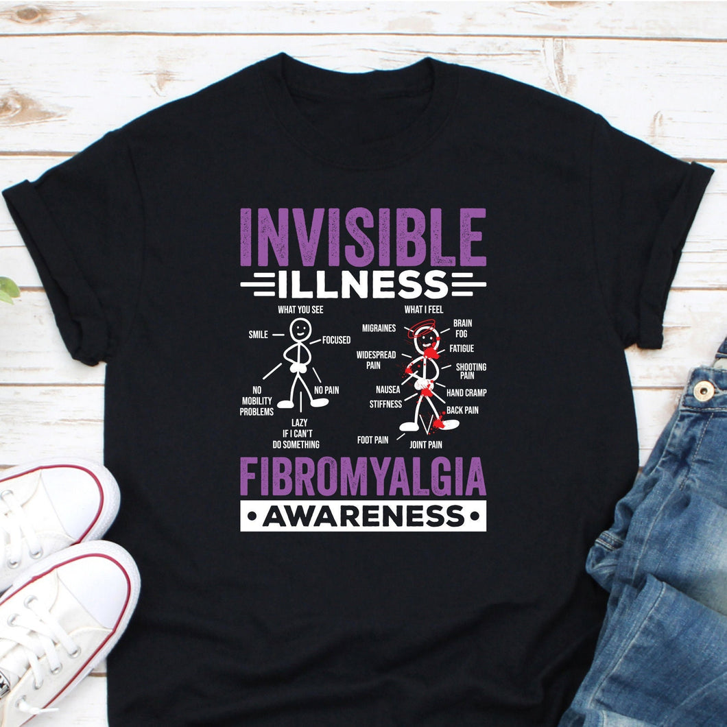 Fibromyalgia Awareness Shirt, Invisible Illness Shirt, Fibromyalgia Survivor, Fibromyalgia Support