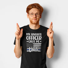 Load image into Gallery viewer, My Favorite Officer Calls Me Uncle Shirt, Police Uncle Shirt, Police Uncle Gift, Cop Uncle Shirt
