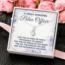 Load image into Gallery viewer, A Truly Amazing Police Officer Necklace, Police Academy Graduation Gift, Female Police Officer Women
