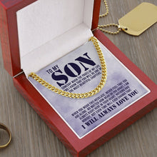 Load image into Gallery viewer, To My Son I Will Always Love You Necklace, Necklace For Son, Son Necklace Gifts, Love From Mom To Son
