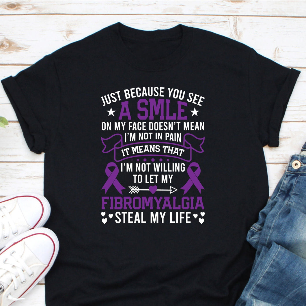 Fibromyalgia Shirt, Fibromyalgia Pain Awareness Shirt, Purple Ribbon Shirt, Fibromyalgia Warrior Shirt