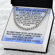 Load image into Gallery viewer, Sorry For Hurting You My Love Necklace, Sorry Gift For My Love, Sorry Necklace Gift For My Husband
