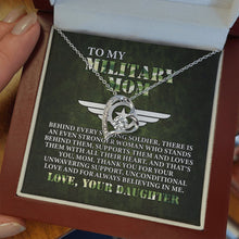 Load image into Gallery viewer, To My Military Mom Necklace, Military Mom Gifts, Military Mom Birthday Gift, Greatest Military Mom Gift
