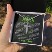 Load image into Gallery viewer, To My Son I Love You Necklace, Gift For Son From Mom, Son Birthday Gift, Necklace For My Son
