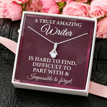 Load image into Gallery viewer, A Truly Amazing Writer Necklace, Gift For Women Writer, Female Writer Appreciation Gift
