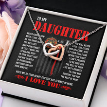 Load image into Gallery viewer, To My Daughter I Love You, To Our Daughter Necklace, Pendant Necklace Daughter Gift
