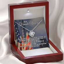 Load image into Gallery viewer, To A Female Veteran Necklace, Female Veteran Gift, Retirement Army Present, To Female Soldier
