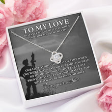 Load image into Gallery viewer, To My Love Necklace, Anniversary Gift For Wife, Birthday Gift For Wife, Love Knot For Soulmate
