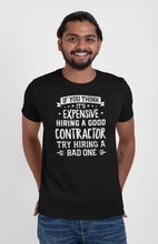 Load image into Gallery viewer, Contractor T Shirt, Funny Contractor T-Shirt, Gift idea for Contractor Dad, Builder Tshirts
