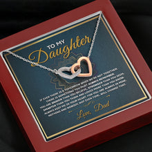 Load image into Gallery viewer, To My Daughter Love Dad, To Our Daughter Necklace, Daughter Gift, Pendant Necklace Daughter Gift
