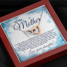 Load image into Gallery viewer, To My Mother Necklace, Interlocking Heart For Mother, Mom Appreciation Gift, From Daughter To Mom
