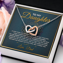 Load image into Gallery viewer, To My Daughter Love Dad, To Our Daughter Necklace, Daughter Gift, Pendant Necklace Daughter Gift
