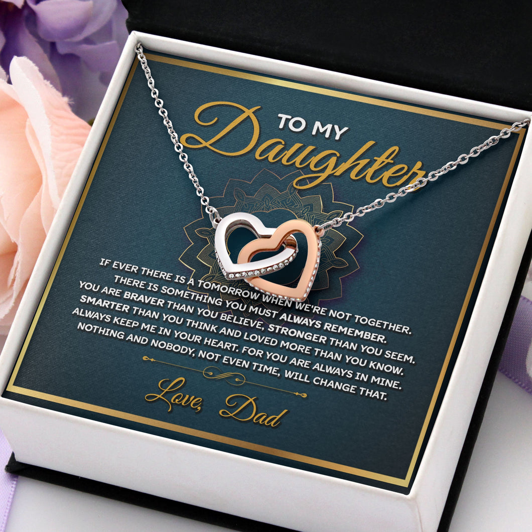 To My Daughter Love Dad, To Our Daughter Necklace, Daughter Gift, Pendant Necklace Daughter Gift