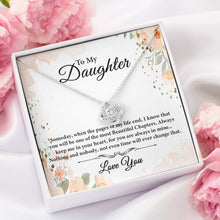 Load image into Gallery viewer, To My Daughter I Love You Forever And Always Necklace, I Love You Gift From Dad, Love Knot For Daughter
