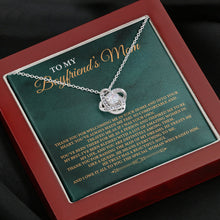 Load image into Gallery viewer, To My Boyfriend&#39;s Mom Love Knot Necklace, Boyfriend&#39;s Mom Gift, Boyfriend&#39;s Mom Necklace
