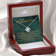 Load image into Gallery viewer, To My Boyfriend&#39;s Mom Love Knot Necklace, Boyfriend&#39;s Mom Gift, Boyfriend&#39;s Mom Necklace
