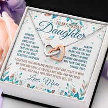 Load image into Gallery viewer, To My Lovely Daughter Necklace, Daughter Gift, Interlocking Heart Necklace For Daughter
