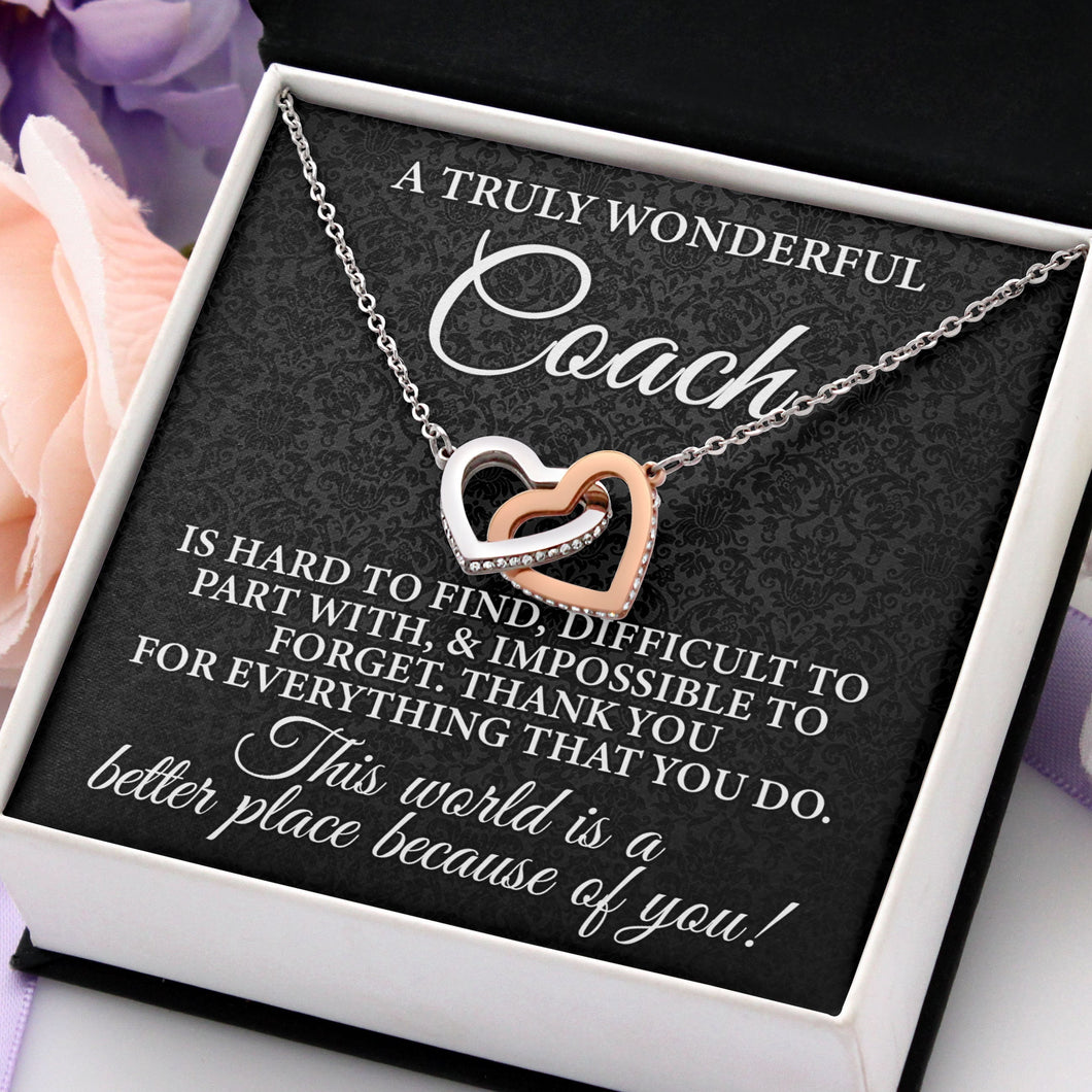 A Truly Wonderful Coach Necklace, Thank you Necklace For Coach, Thank you Gift For Coach, Women Coach Gift