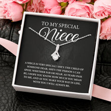 Load image into Gallery viewer, To My Special Niece Necklace, Niece Necklace, Niece Birthday Gift, Gift From Aunt To Niece
