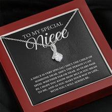 Load image into Gallery viewer, To My Special Niece Necklace, Niece Necklace, Niece Birthday Gift, Gift From Aunt To Niece
