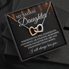 Load image into Gallery viewer, My Badass Daughter I Will Always Love You Necklace, Gift For Daughter, Daughter Mother Necklace

