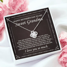 Load image into Gallery viewer, Happy Mother&#39;s Day To My Sweet Grandma Necklace, Grandma Necklace Gift, Message Card From Granddaughter
