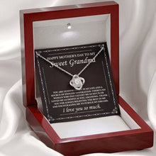 Load image into Gallery viewer, Happy Mother&#39;s Day To My Sweet Grandma Necklace, Grandma Necklace Gift, Message Card From Granddaughter
