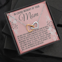 Load image into Gallery viewer, In Loving Memory Of Your Mom Necklace, Sorry For Your Loss Of Mother, Mom Condolence Gift, Loss Of Mom
