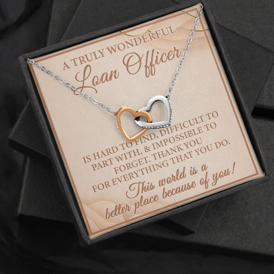 A Truly Wonderful Loan Officer Necklace, Loan Officer Gift, New Loan Officer Gift, Loan Officer Appreciation