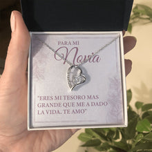 Load image into Gallery viewer, Para Mi Novia Necklace, Para Mi Novia Jewelry, Cuello De Amor Por Siempre, Regalo Para La Novia Navidad
