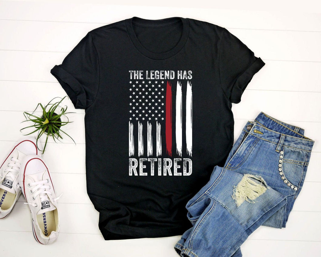 The Legend Has Retired Shirt, Retired Firefighter Legend Shirt, Firefighter Retirement Shirt