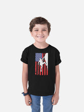 Load image into Gallery viewer, American Flag Rock Climber Shirt, Mountain Climbing Shirt, Climber Shirt, Rock Climbing Shirt, Mountaineering Shirt
