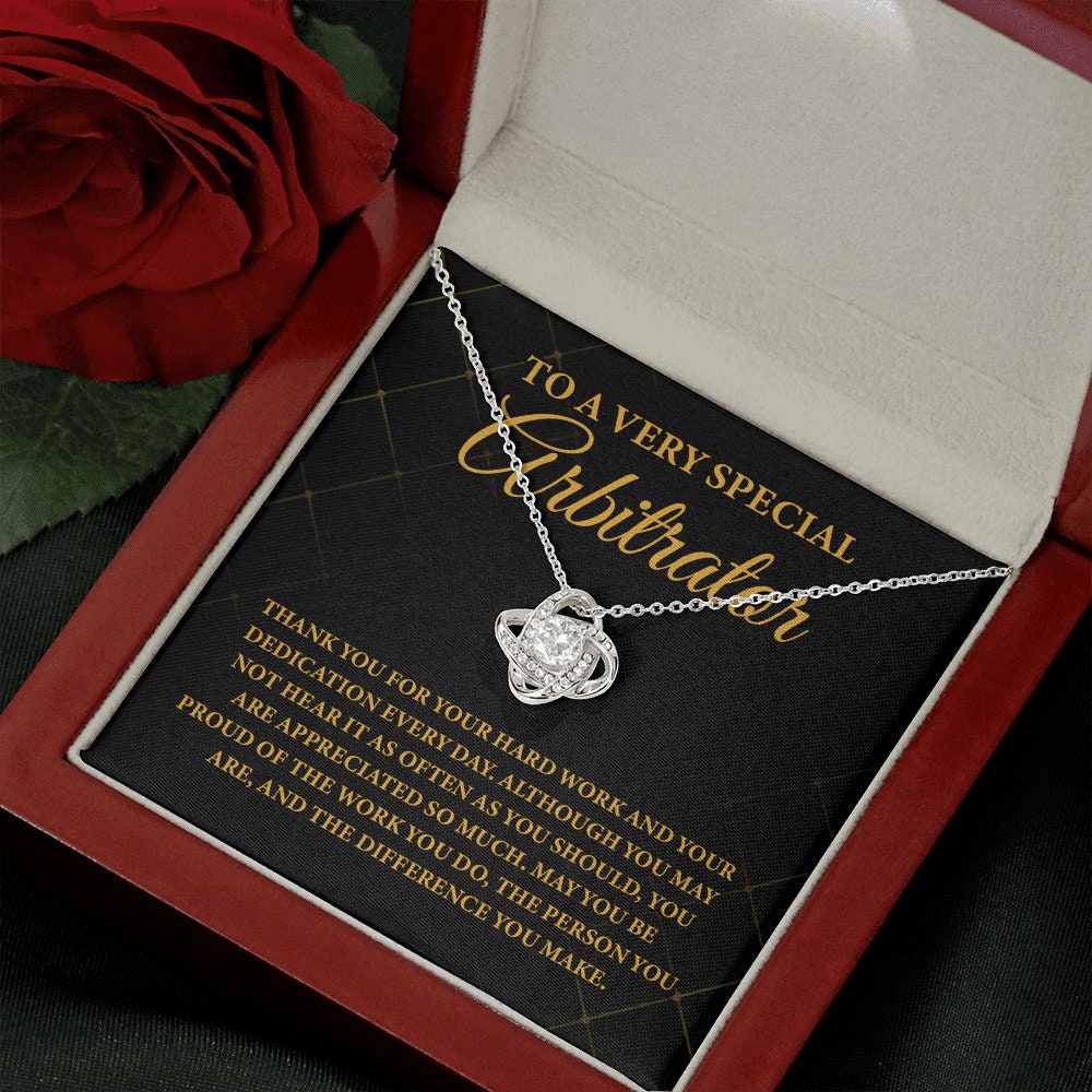 To A Very Special Arbitrator Necklace, Arbitrator Mediator Necklace Gift, Arbitration Conciliator