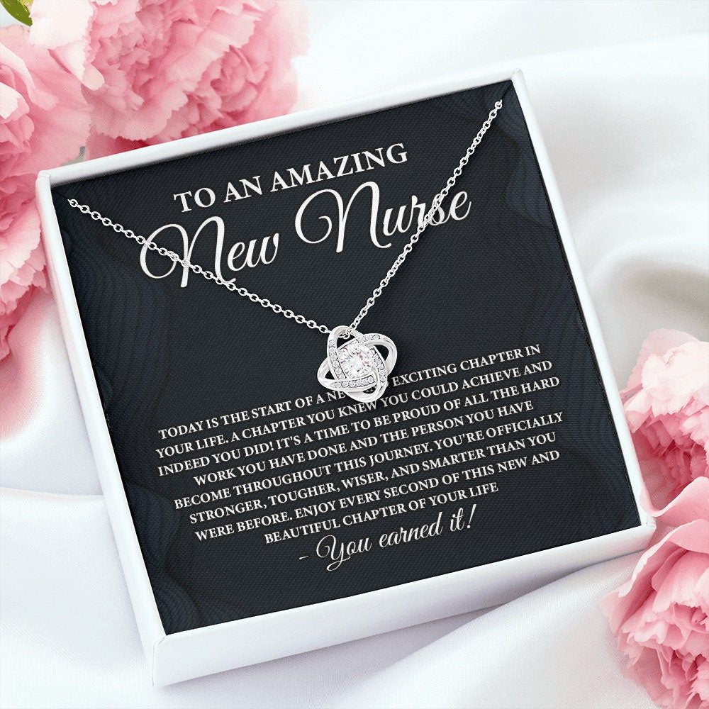 To An Amazing New Nurse Necklace, New Nurse Gift Idea, Nursing Graduation Gift