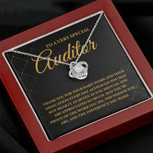 Load image into Gallery viewer, To A Very Special Auditor Necklace, Auditor Birthday Gift, Auditor Thank You Gift
