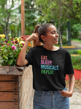 Load image into Gallery viewer, Eat Sleep Musicals Repeat Shirt, Musical Lover Shirt, Musician Shirt, Music Shirt
