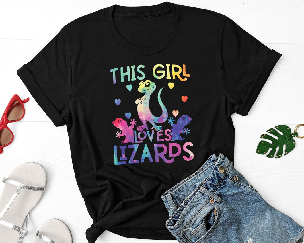 This Girl Loves Lizards Shirt, Lizard Lover Shirt, Gecko Lover Shirt, Chameleon Lover Shirt, Reptiles Lover Shirt