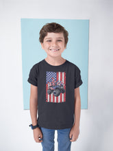 Load image into Gallery viewer, Monster Truck USA Flag Shirt, 4th Of July Shirt For Kids, 4th Of July Shirt For Boys Girls, 4th Of July Shirt
