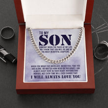 Load image into Gallery viewer, To My Son I Will Always Love You Necklace, Necklace For Son, Son Necklace Gifts, Love From Mom To Son
