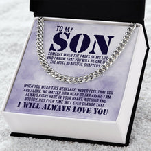 Load image into Gallery viewer, To My Son I Will Always Love You Necklace, Necklace For Son, Son Necklace Gifts, Love From Mom To Son
