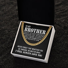 Load image into Gallery viewer, To My Brother Necklace, Best Gift For Brother From Sister, To My Big Brother Necklace
