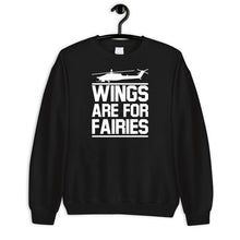 Load image into Gallery viewer, Wings Are For Fairies, Helicopter Pilot Shirt, Aviation Pilot Shirt, Helicopter Shirt
